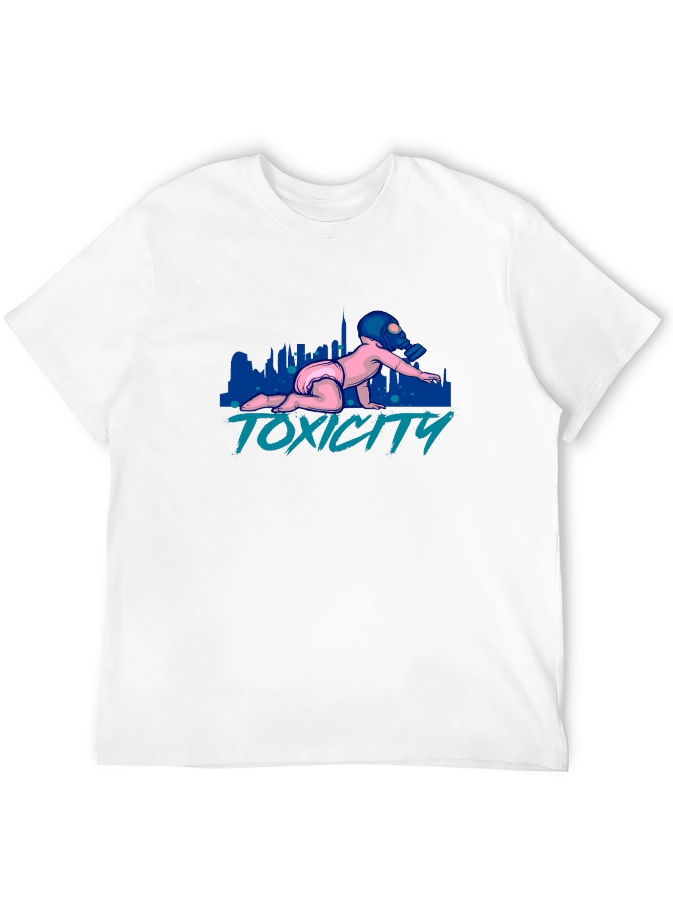 Toxicity Baby T-Shirt - Gas Mask Graphic Tee