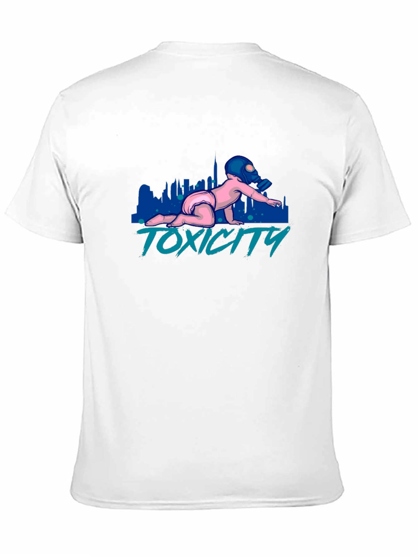 Toxicity Baby T-Shirt - Gas Mask Graphic Tee
