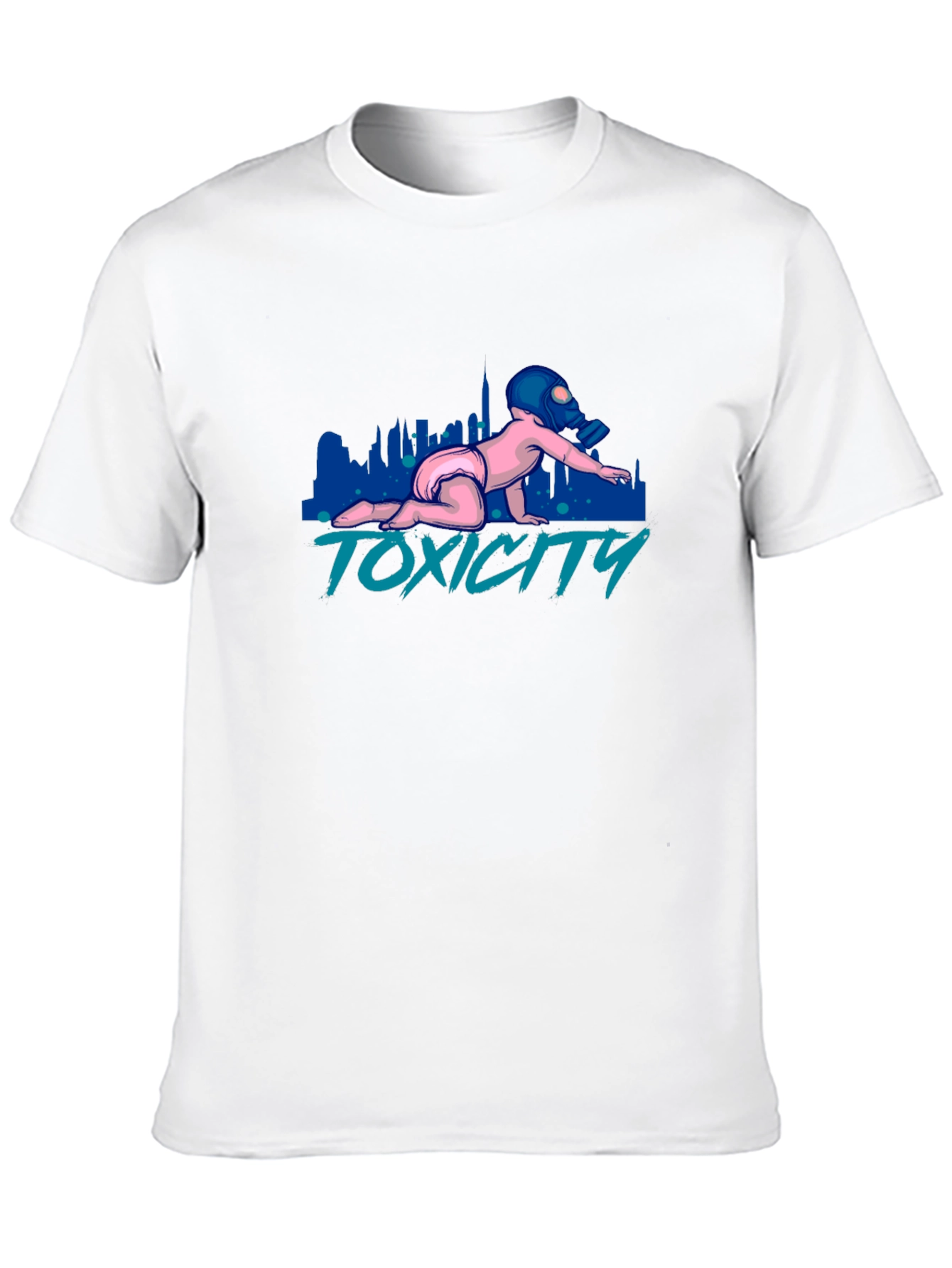 Toxicity Baby T-Shirt - Gas Mask Graphic Tee
