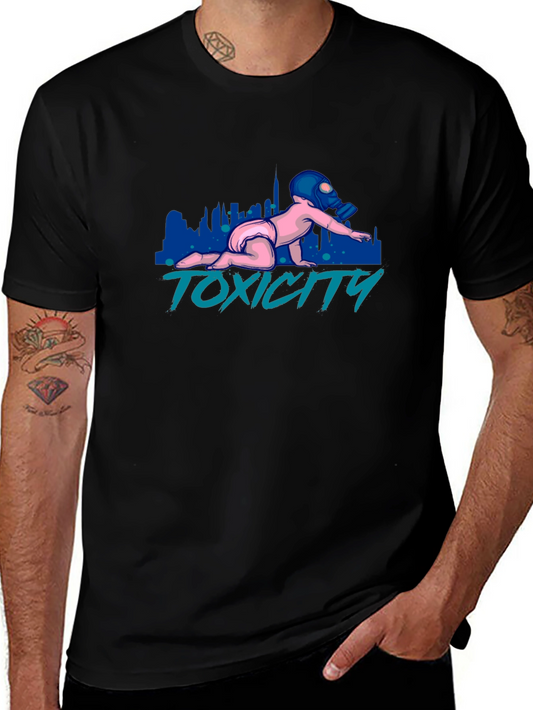 Toxicity Baby T-Shirt - Gas Mask Graphic Tee