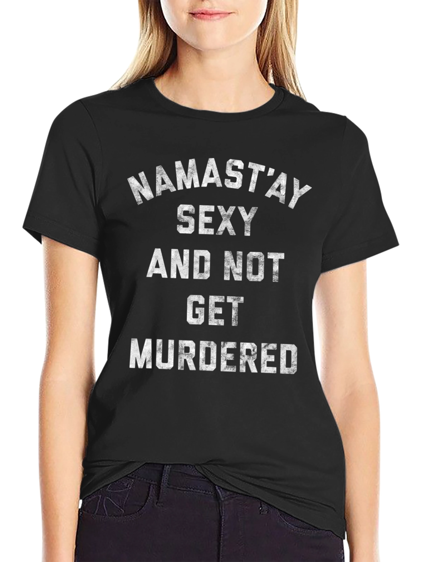 Namastay Sexy Funny T-Shirt
