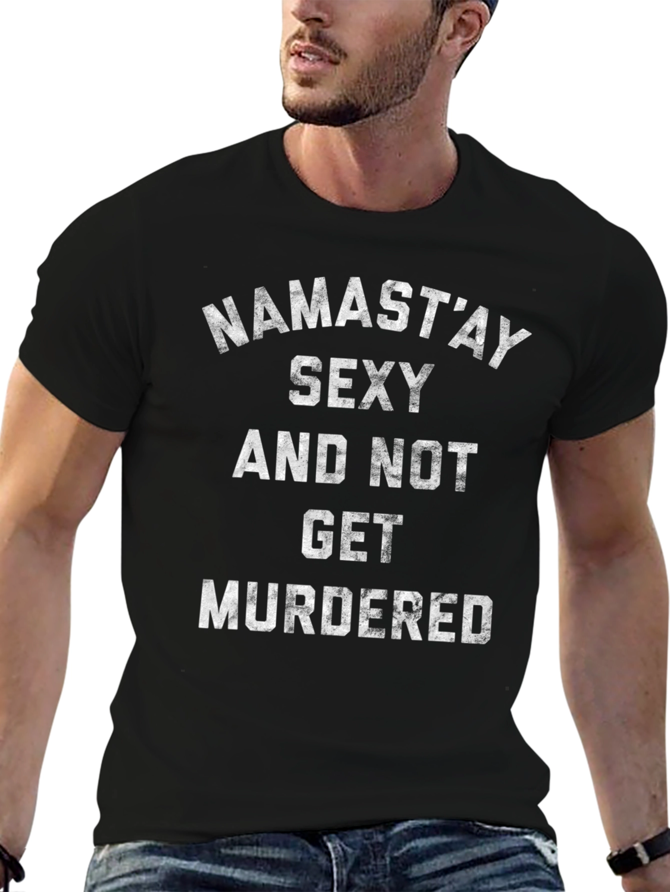 Namastay Sexy Funny T-Shirt