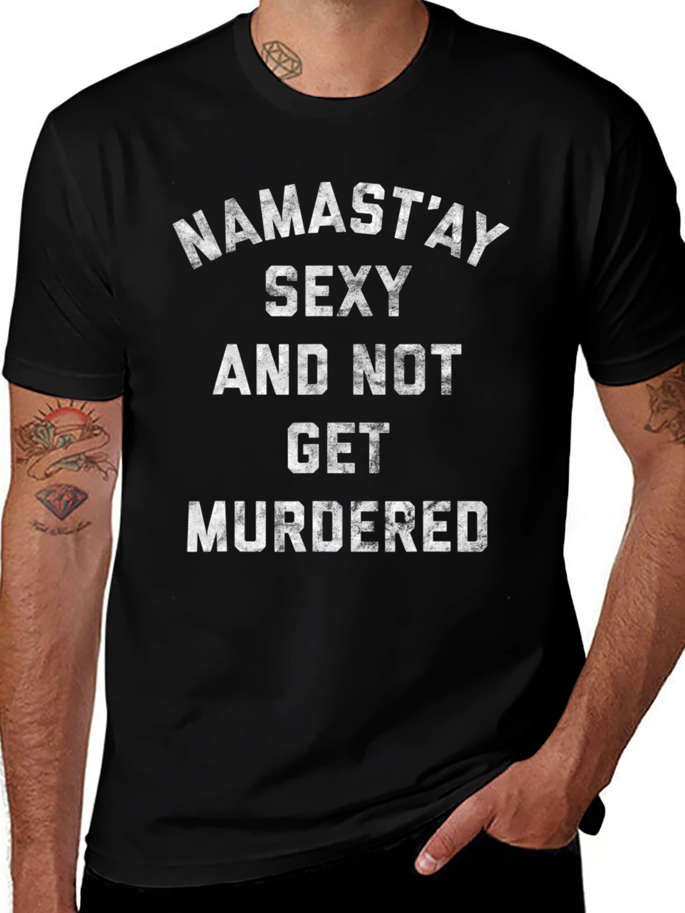 Namastay Sexy Funny T-Shirt