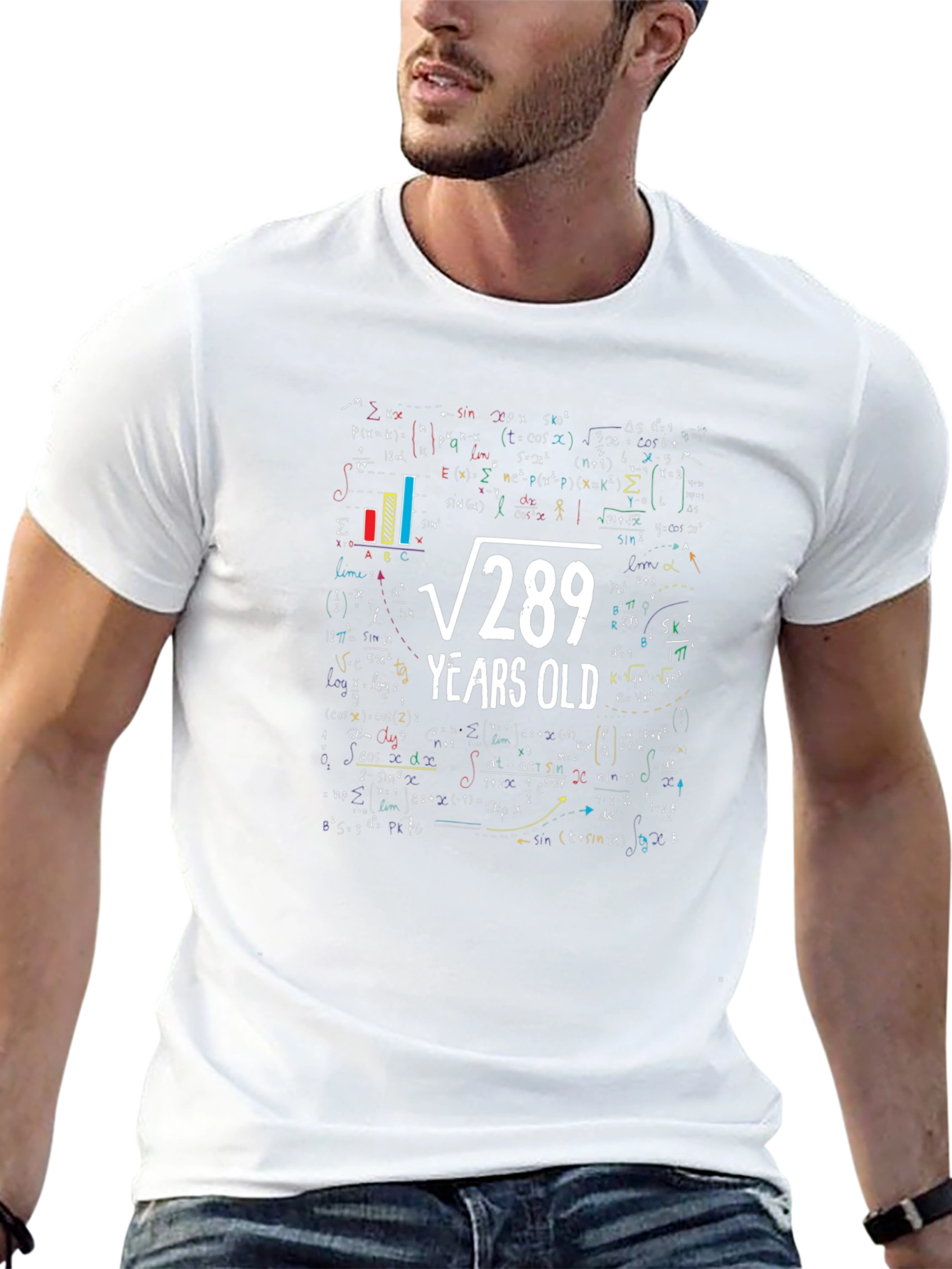 Funny Math 17th Birthday T-Shirt: Root 289 Years Old