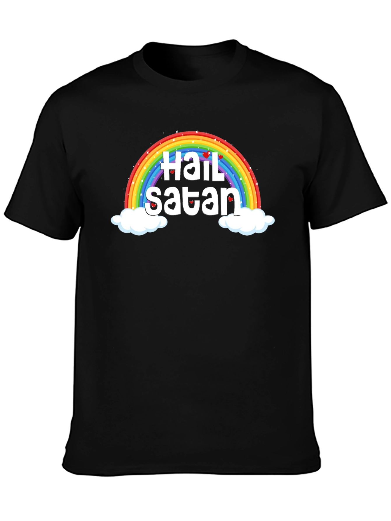 Rainbow Hail Satan Graphic Tee