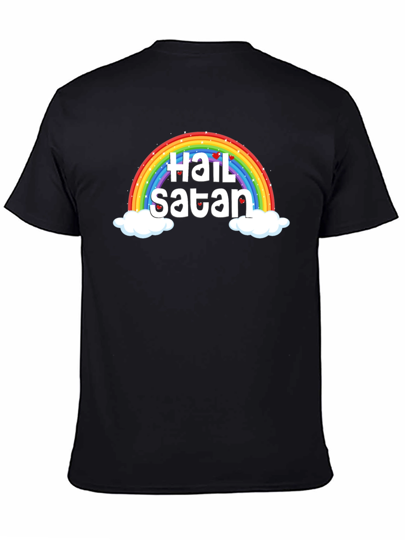 Rainbow Hail Satan Graphic Tee