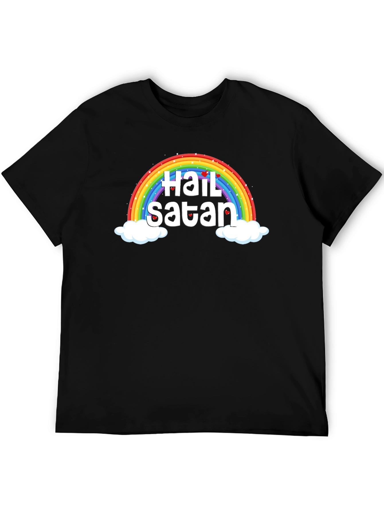Rainbow Hail Satan Graphic Tee