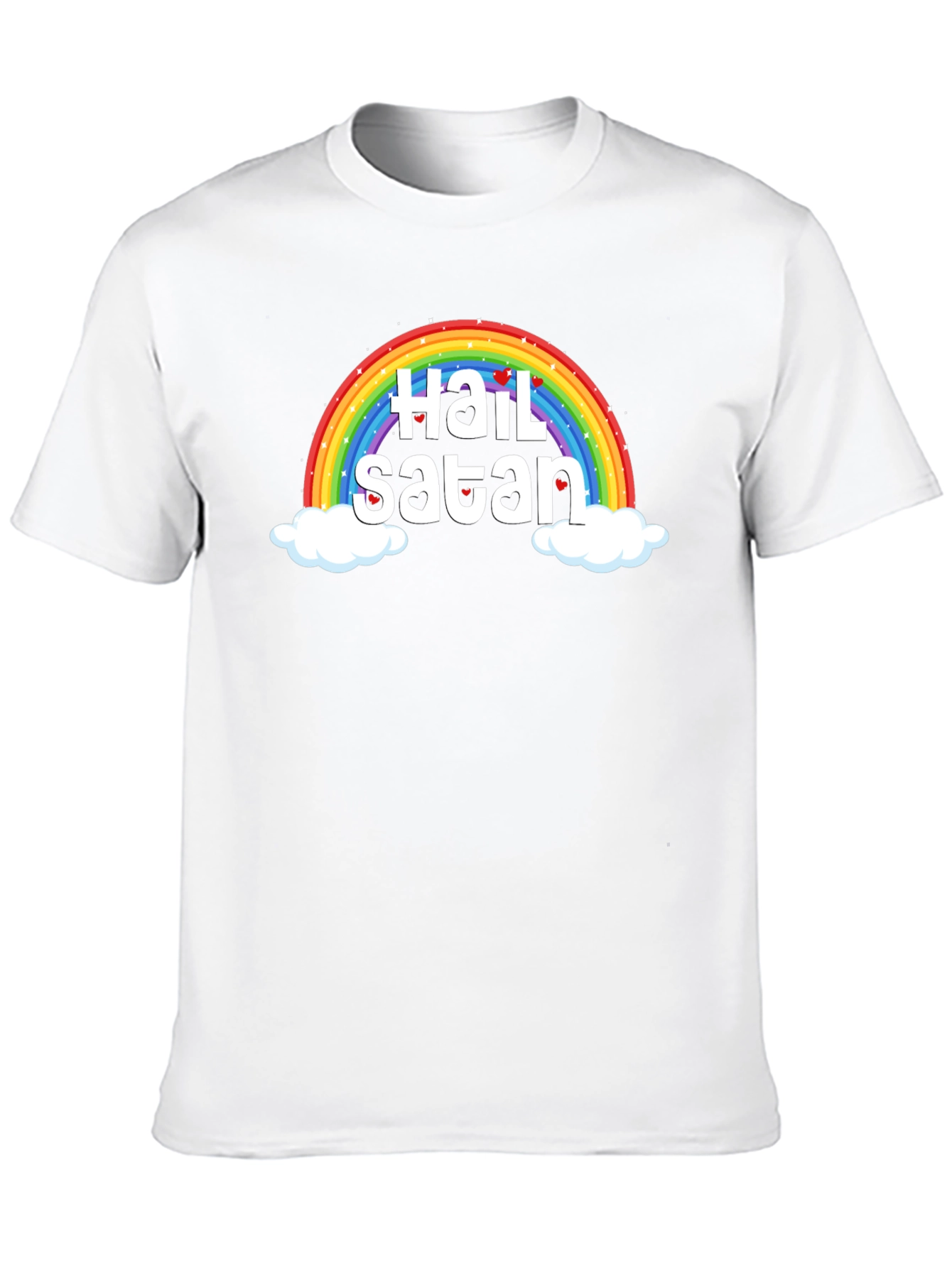 Rainbow Hail Satan Graphic Tee
