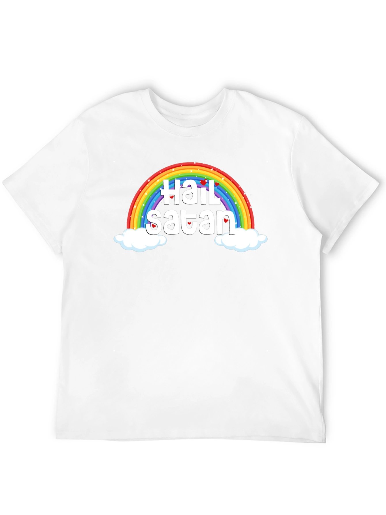 Rainbow Hail Satan Graphic Tee
