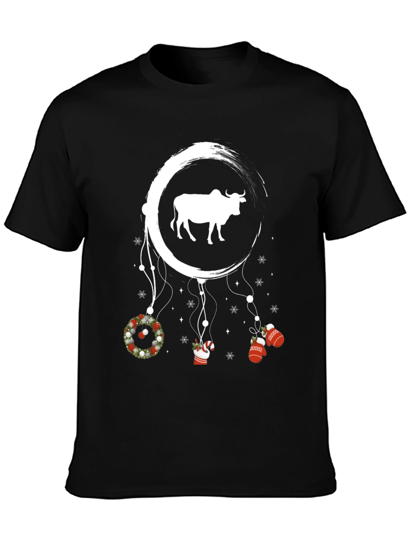 Festive Bull Graphic Tee