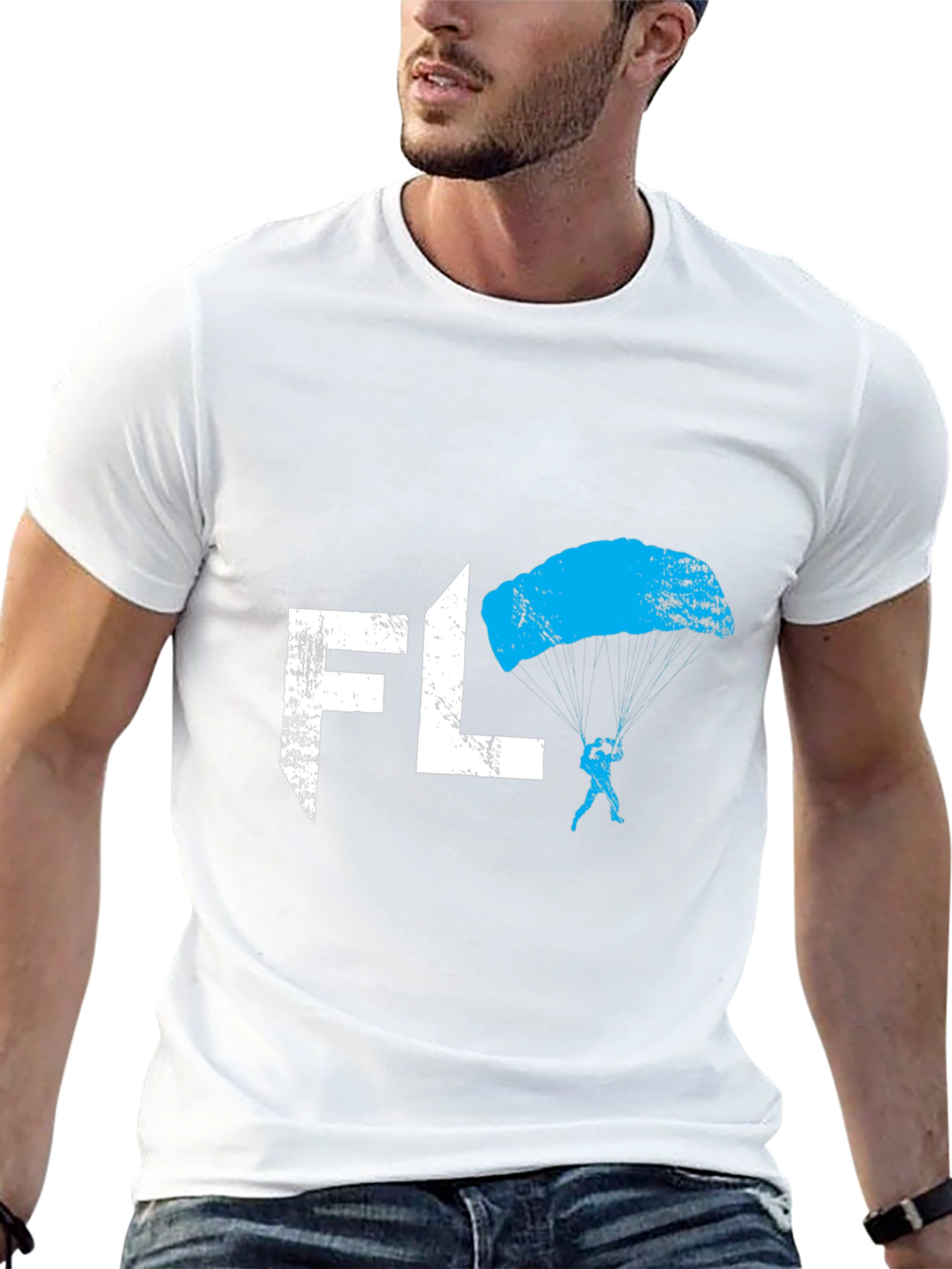 FL Skydiving Graphic T-Shirt - Black