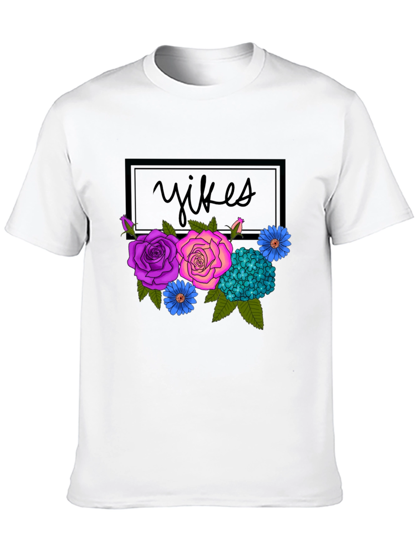 Floral Yikes Graphic Tee - Trendy & Unique!