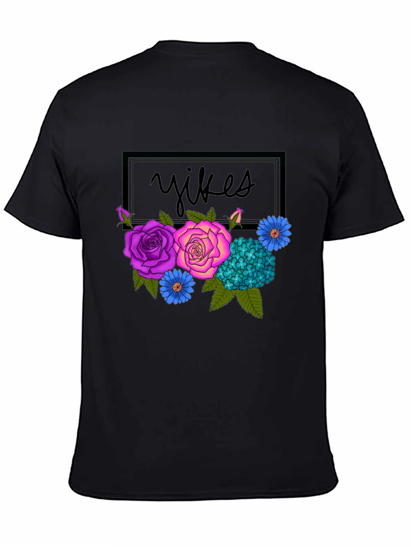 Floral Yikes Graphic Tee - Trendy & Unique!
