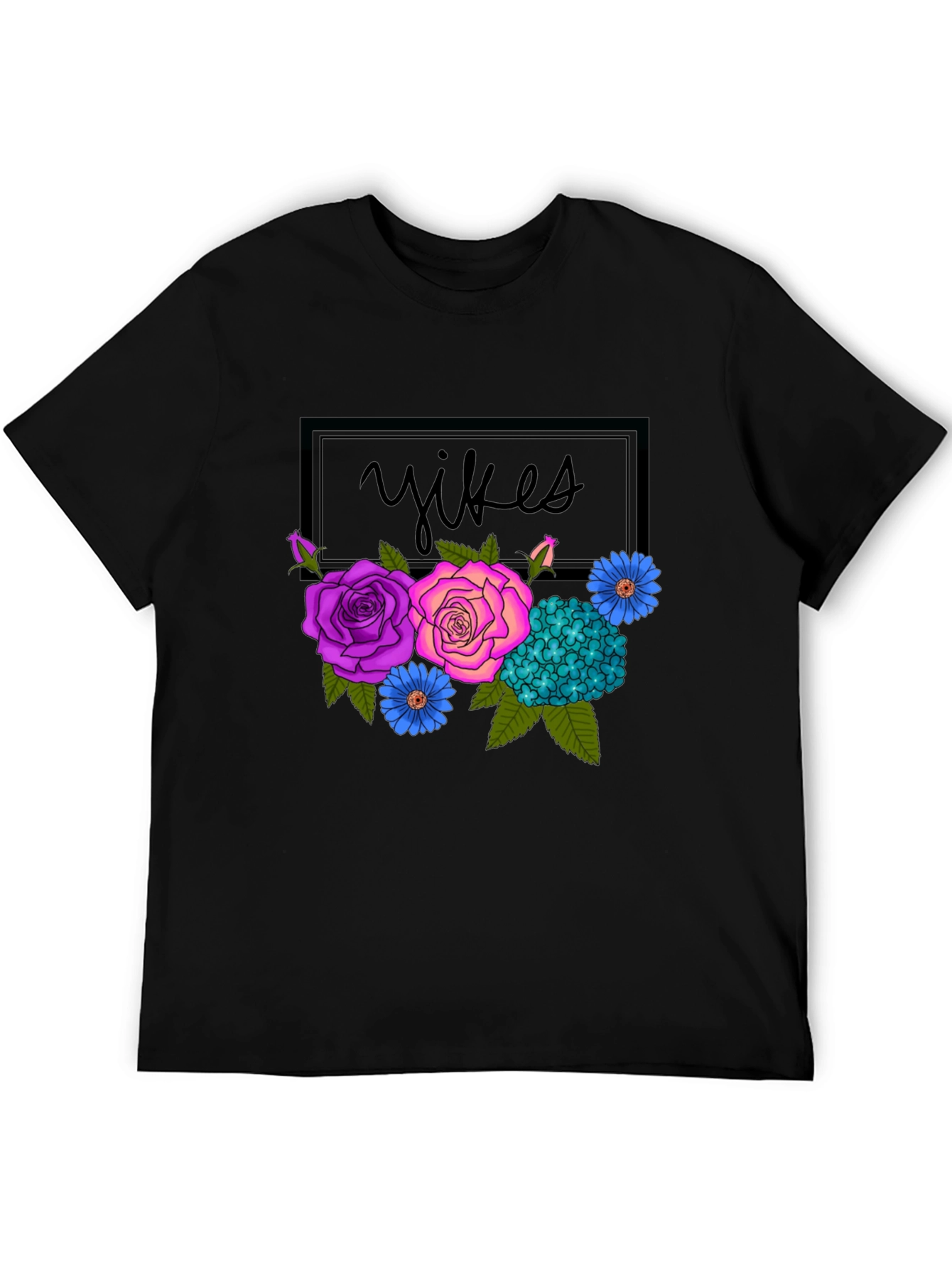 Floral Yikes Graphic Tee - Trendy & Unique!