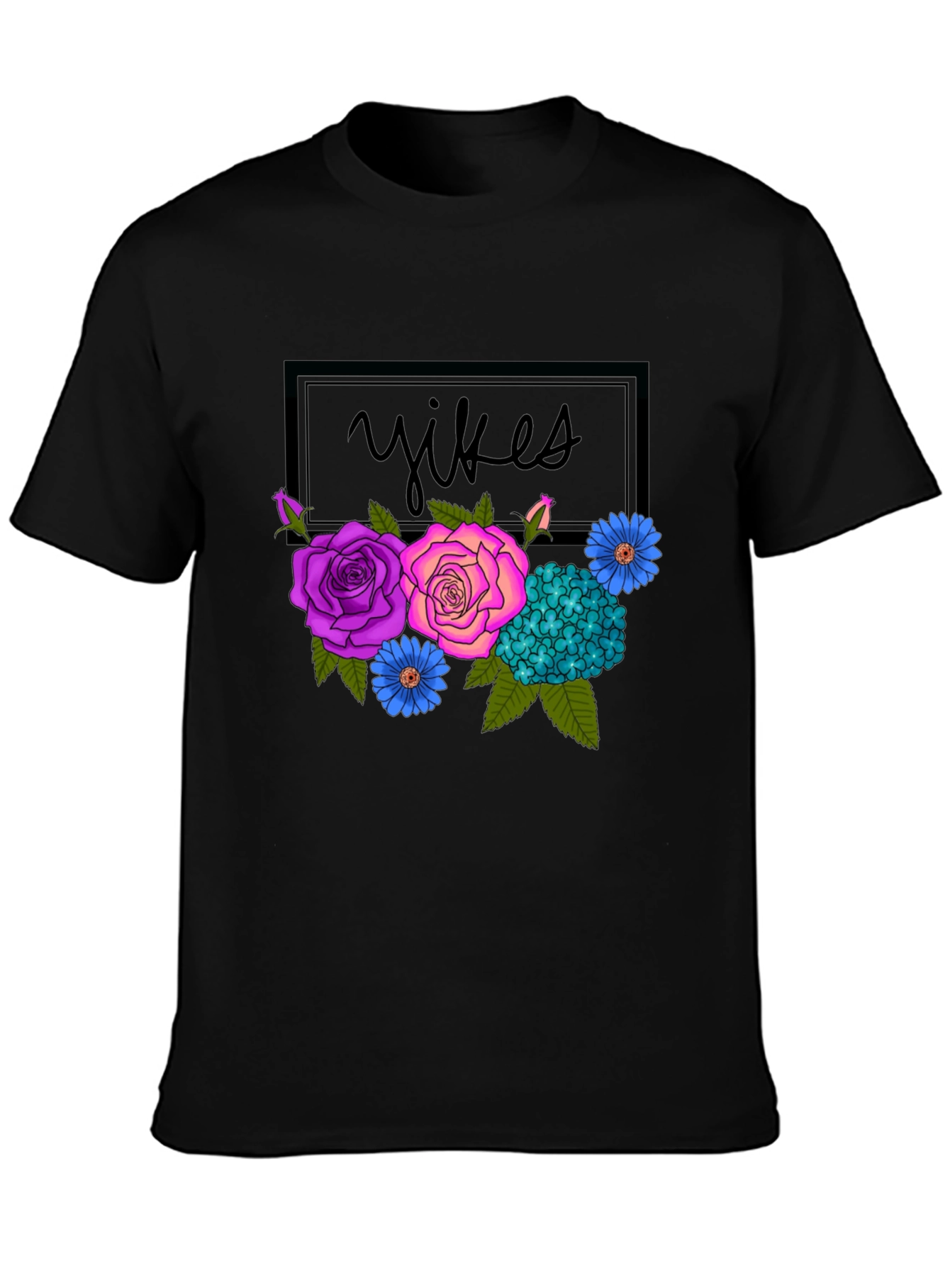 Floral Yikes Graphic Tee - Trendy & Unique!