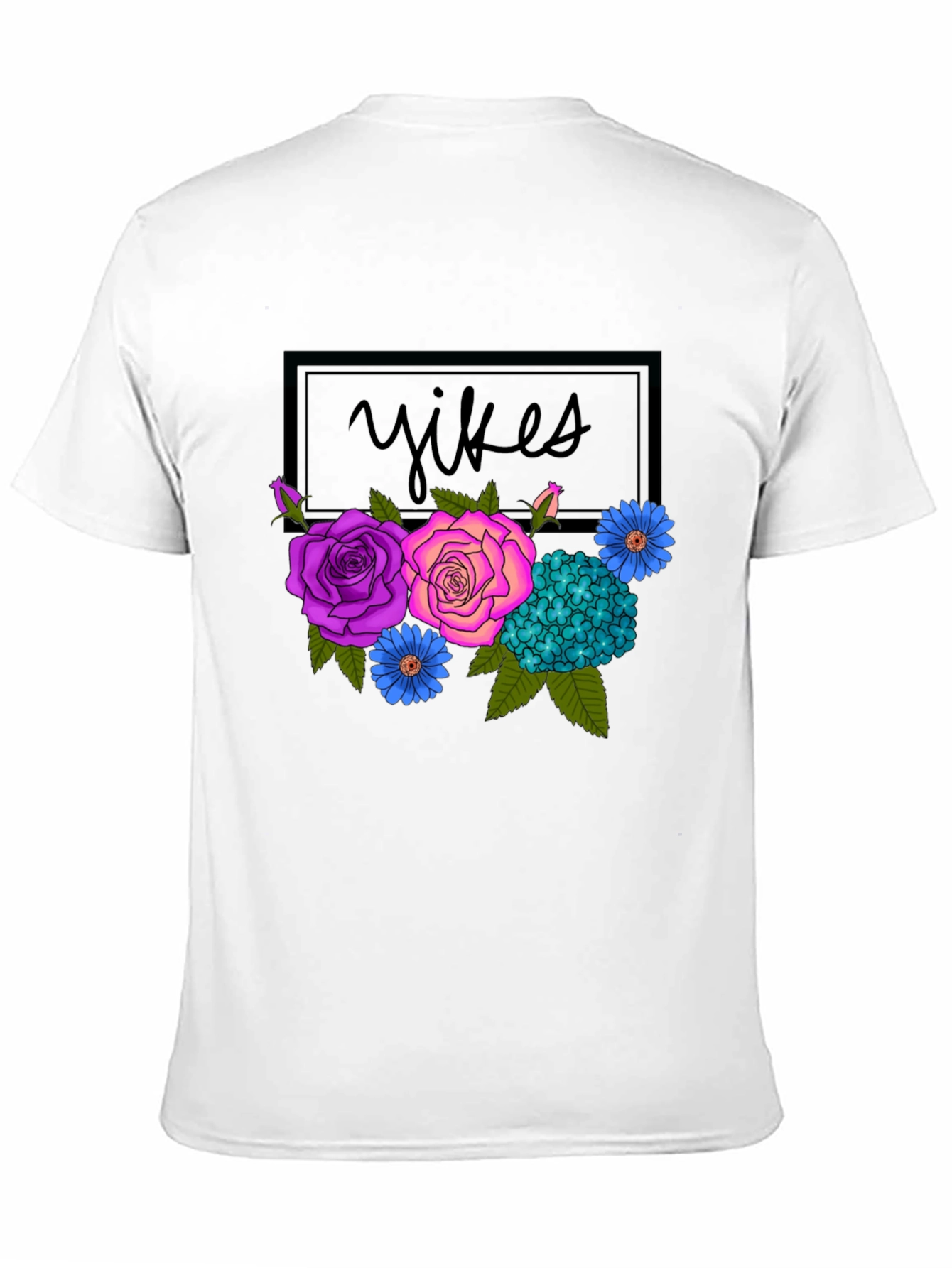 Floral Yikes Graphic Tee - Trendy & Unique!