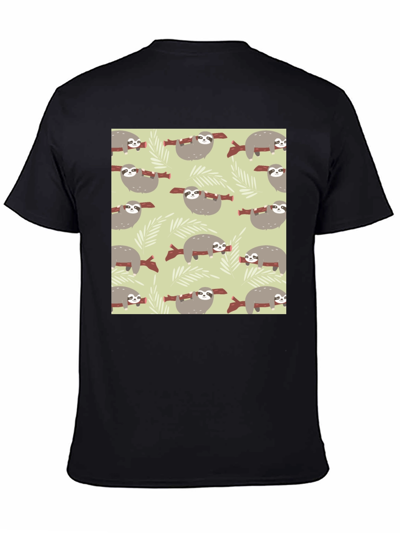 Sloth Pattern Tee - Comfortable Everyday Wear