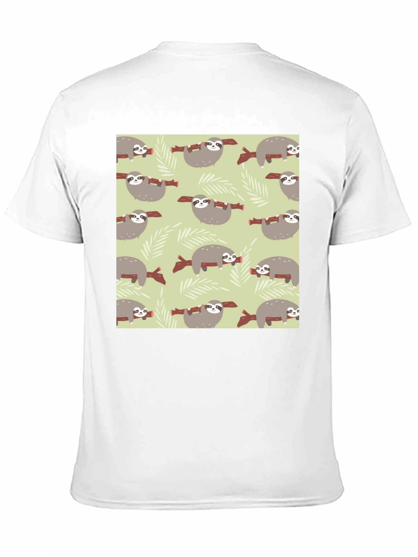 Sloth Pattern Tee - Comfortable Everyday Wear