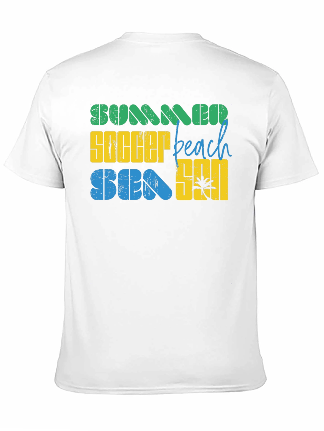 Summer Soccer Beach Season Graphic T-Shirt