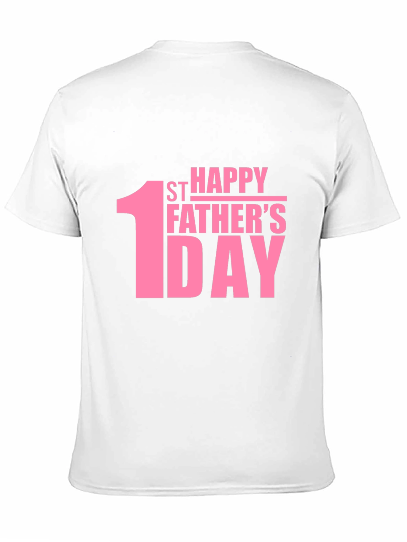 1st Happy Fathers Day Black T-Shirt