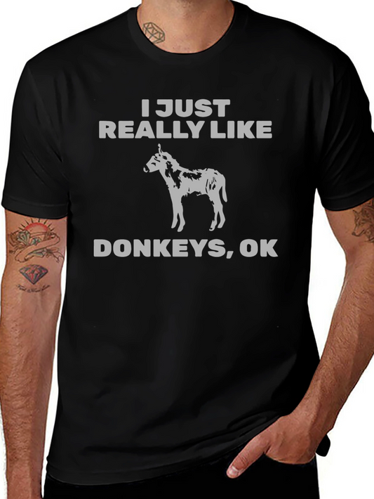 I Just Really Like Donkeys Graphic Tee