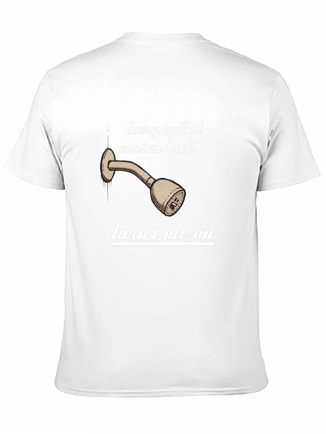 Funny Naked Shower T-Shirt