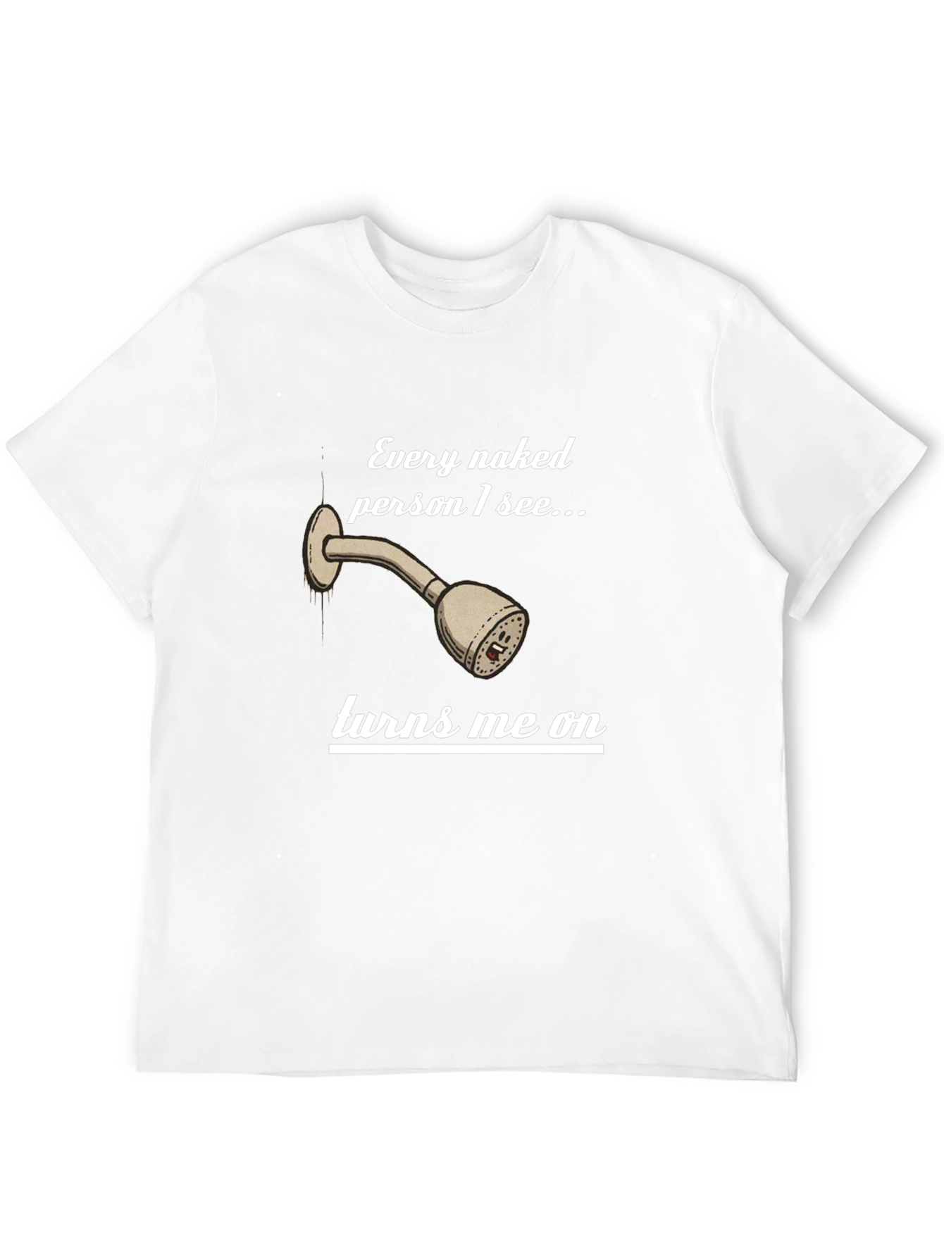 Funny Naked Shower T-Shirt