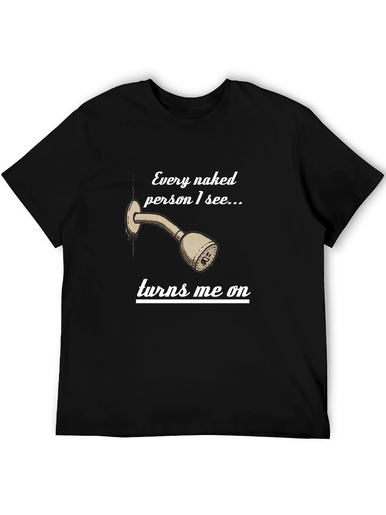 Funny Naked Shower T-Shirt