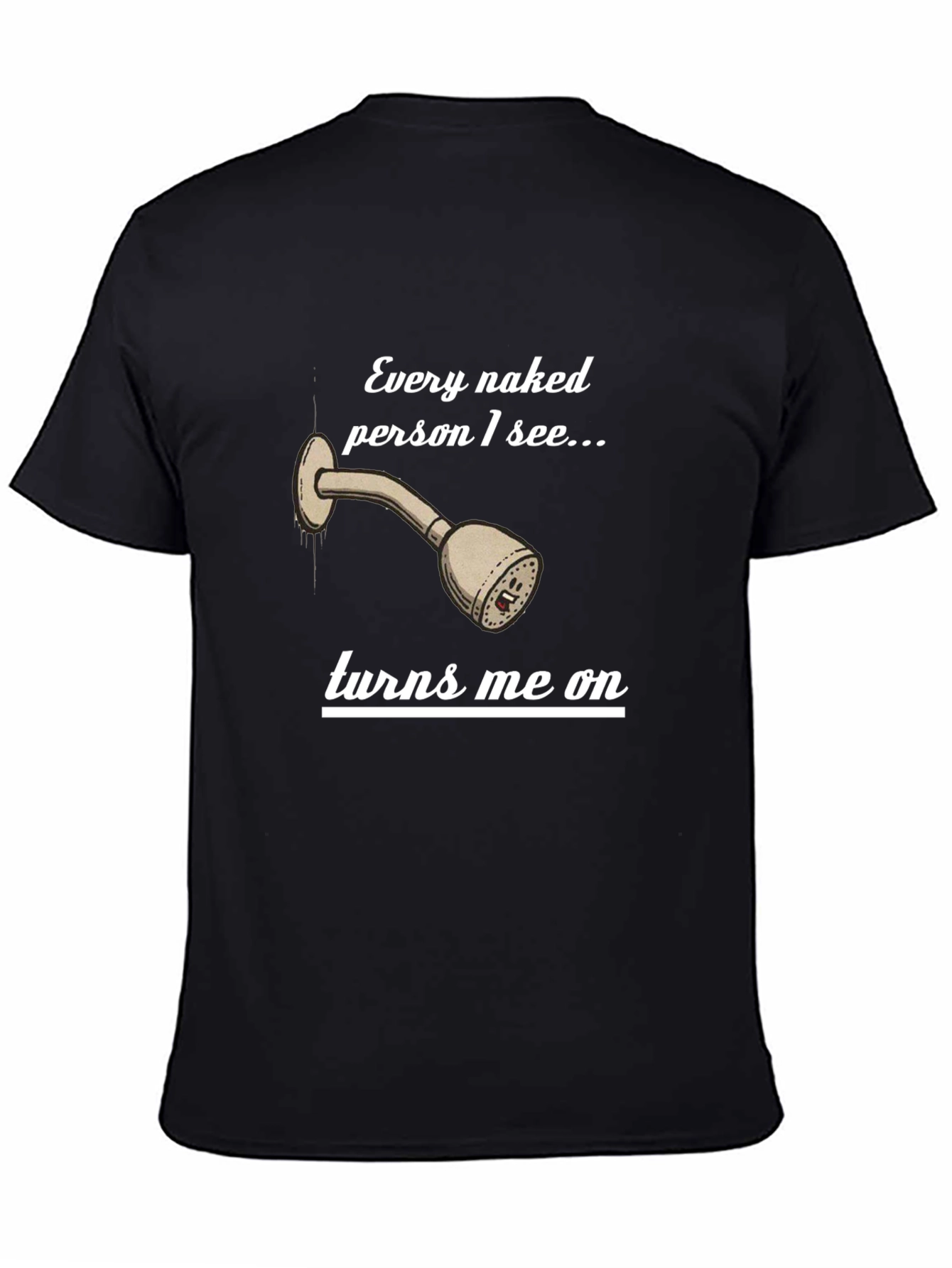 Funny Naked Shower T-Shirt