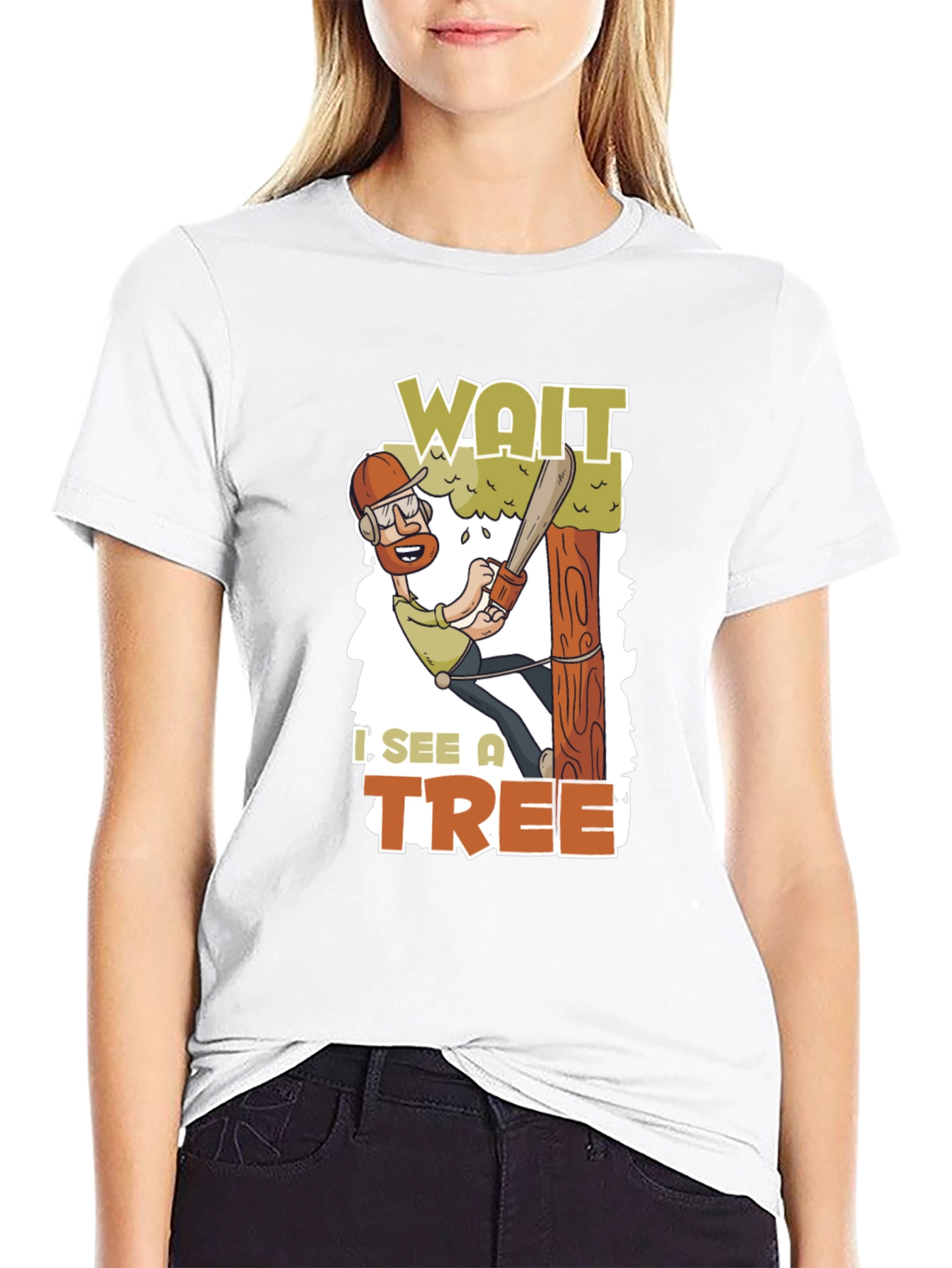 Wait I See a Tree Funny Arborist T-Shirt