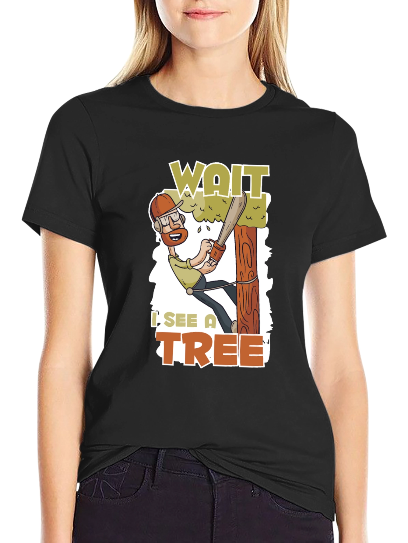 Wait I See a Tree Funny Arborist T-Shirt