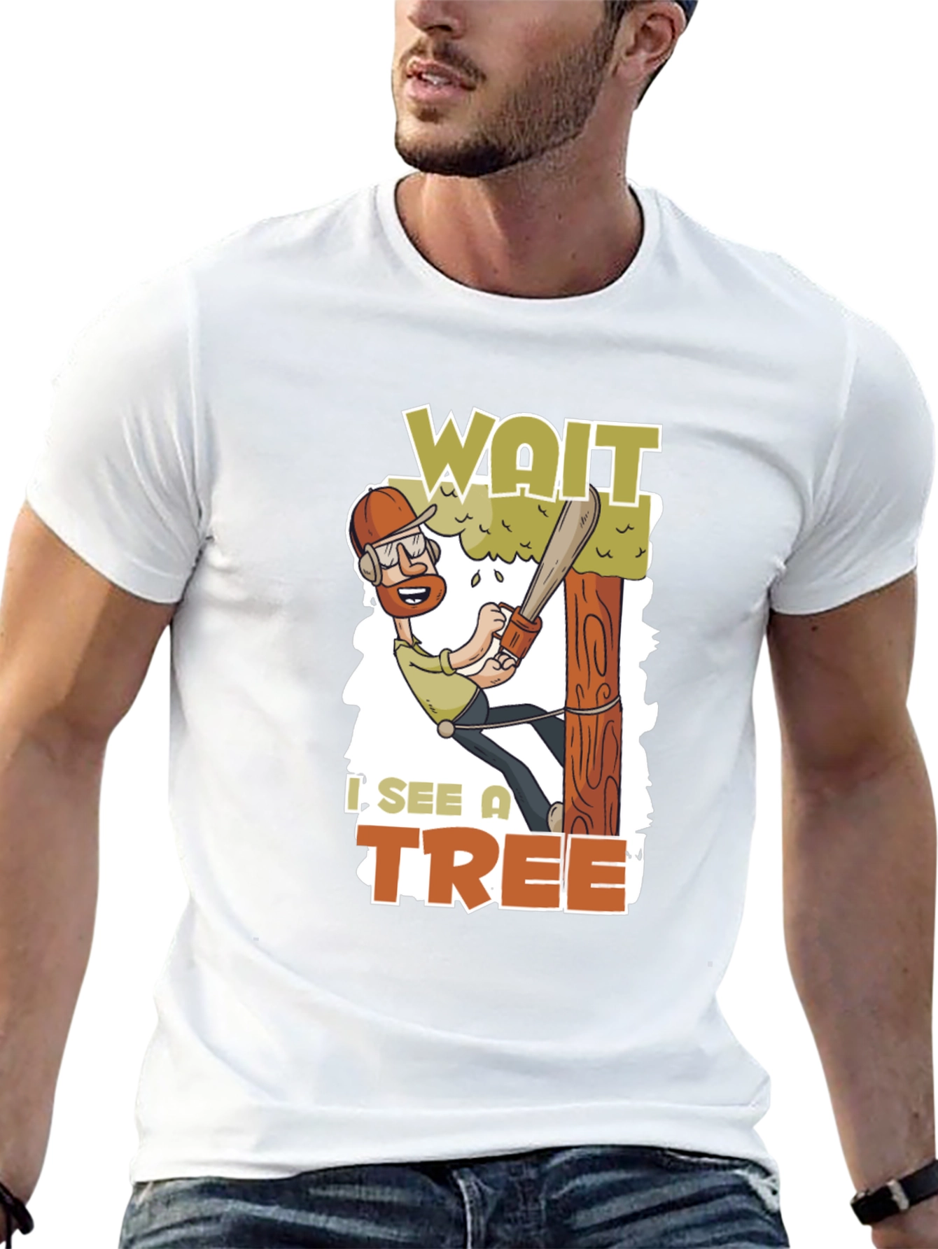Wait I See a Tree Funny Arborist T-Shirt