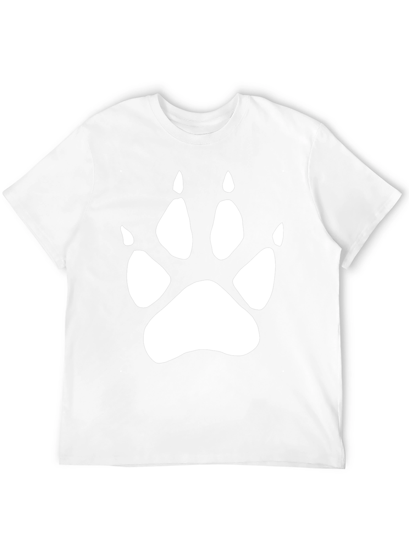 Paw Print Graphic Black T-Shirt