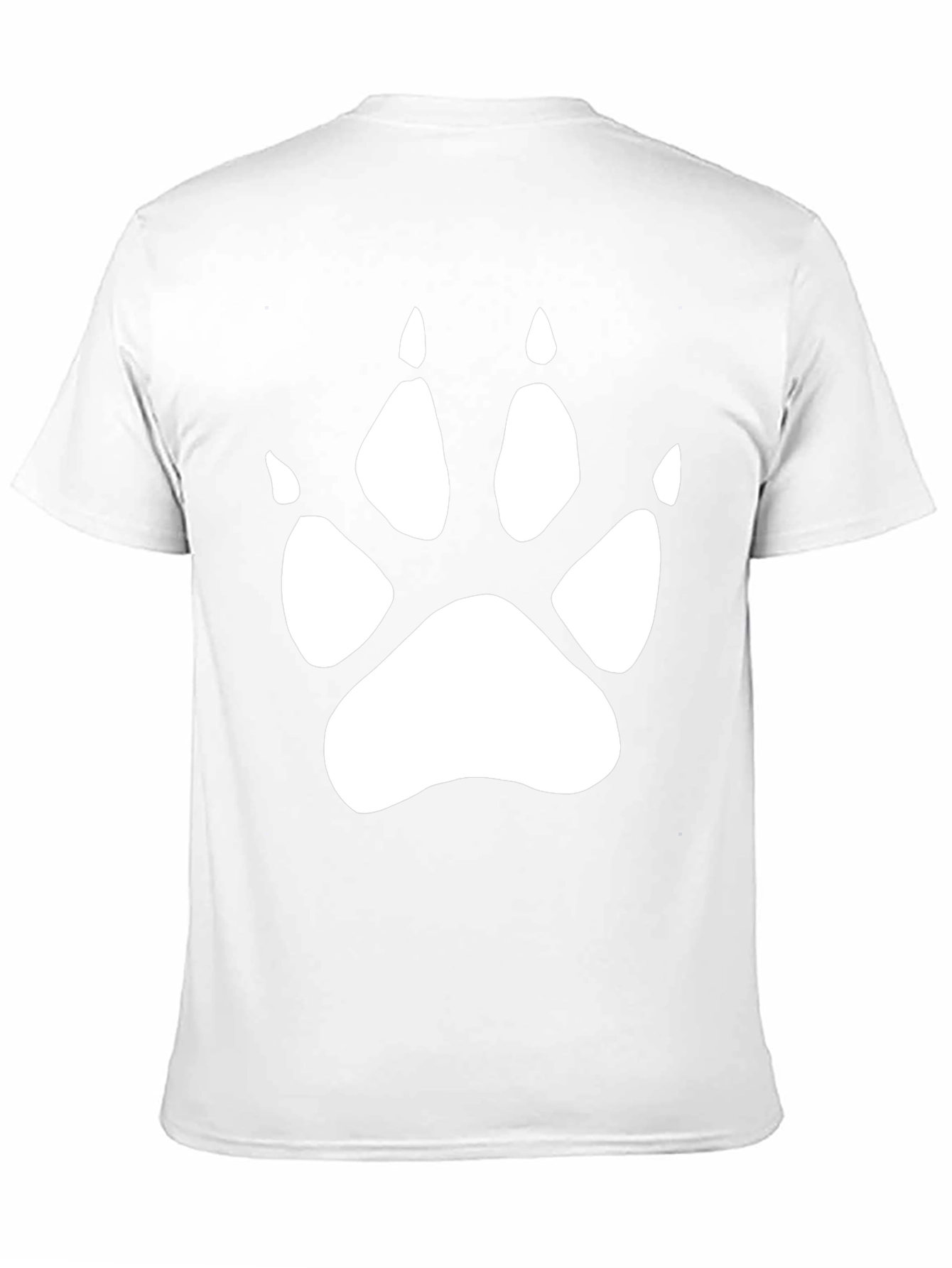 Paw Print Graphic Black T-Shirt