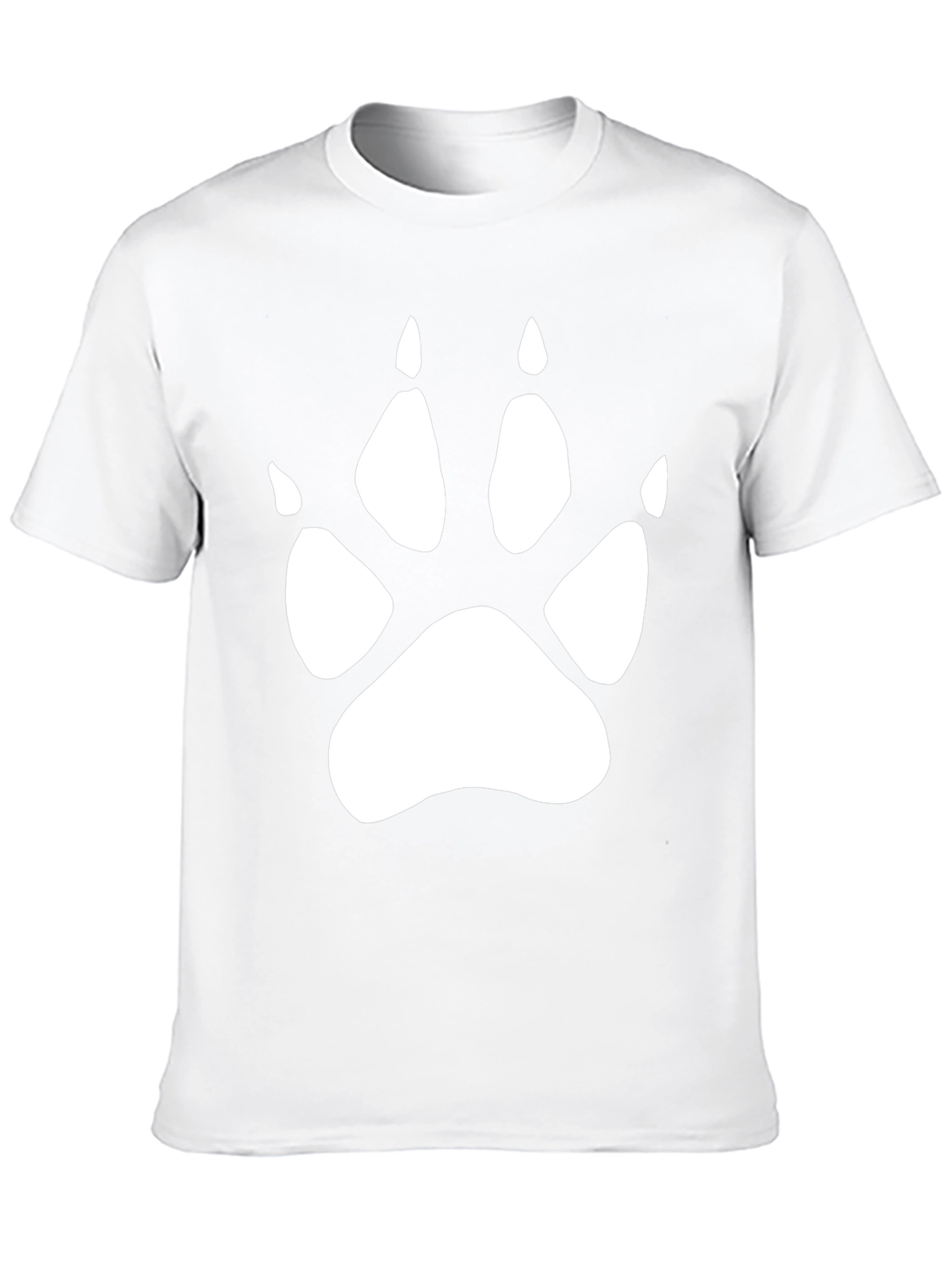Paw Print Graphic Black T-Shirt