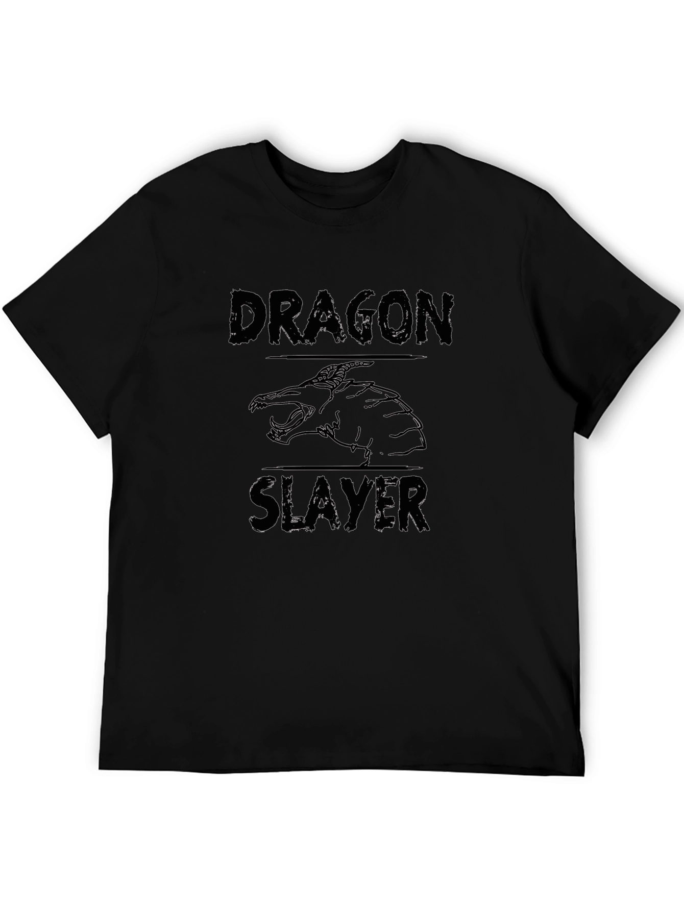 Dragon Slayer Graphic Black T-Shirt