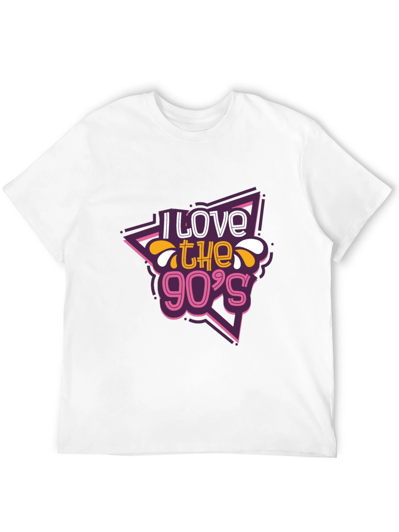 I Love the 90s Retro Graphic Tee - Black