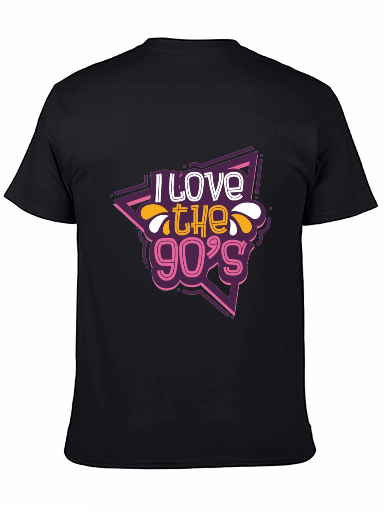 I Love the 90s Retro Graphic Tee - Black