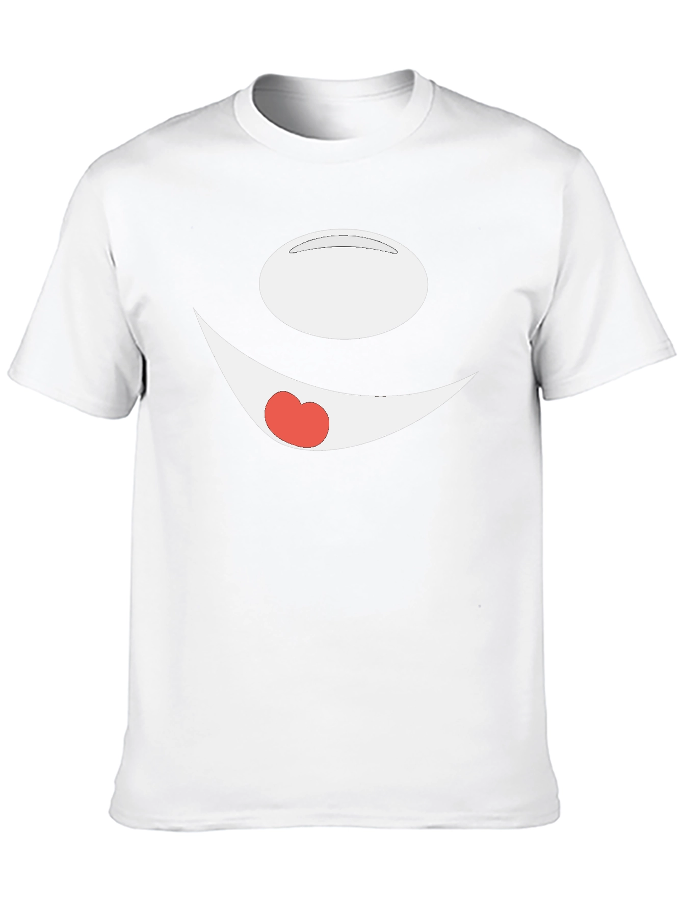 Funny Cartoon Face Black T-Shirt