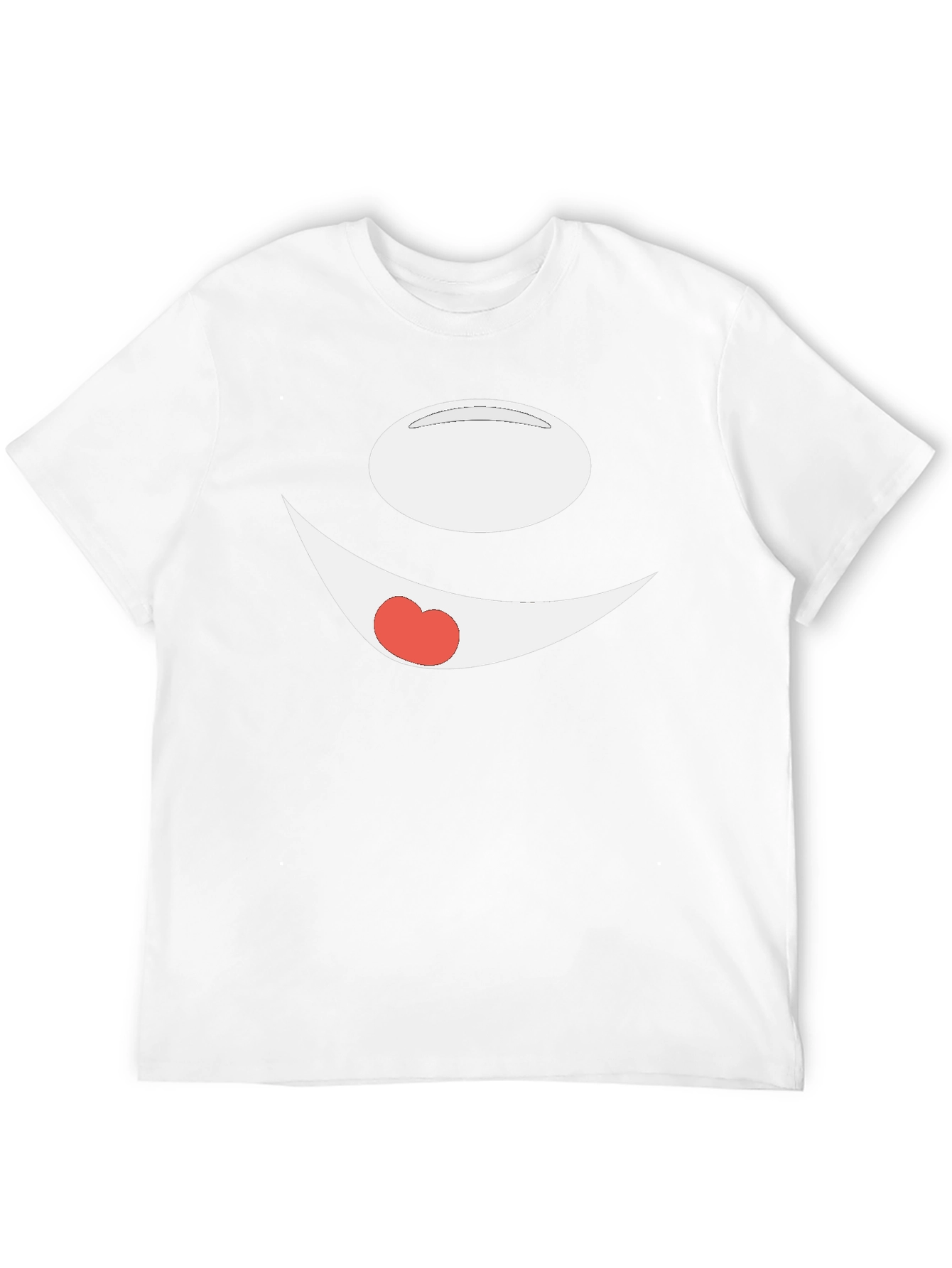 Funny Cartoon Face Black T-Shirt