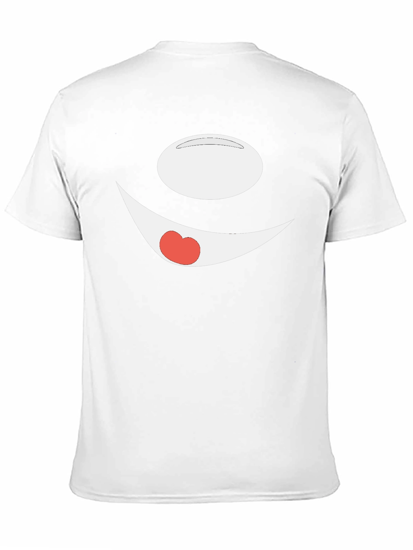 Funny Cartoon Face Black T-Shirt