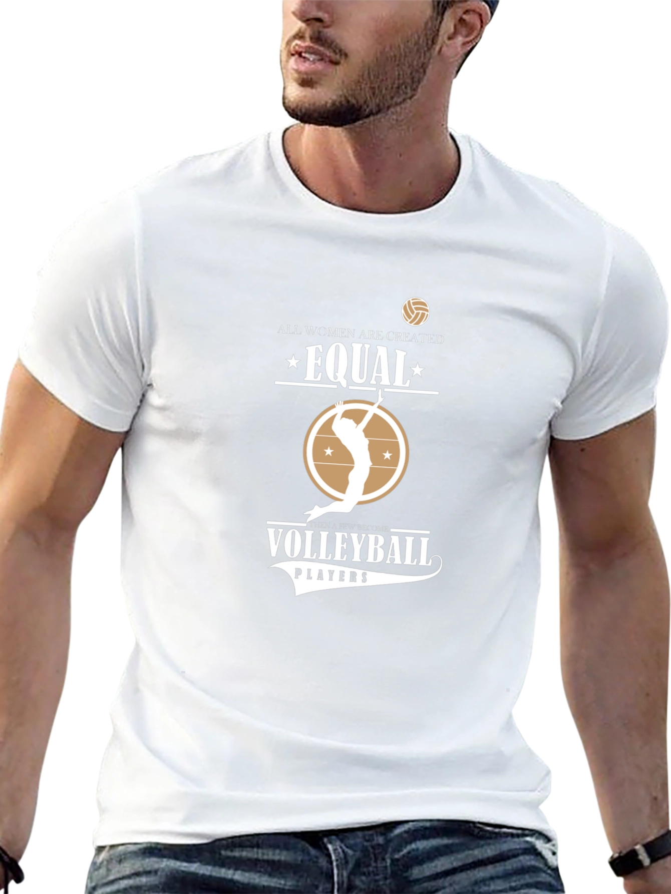 Volleyball T-Shirt: All Women Are Created Equal