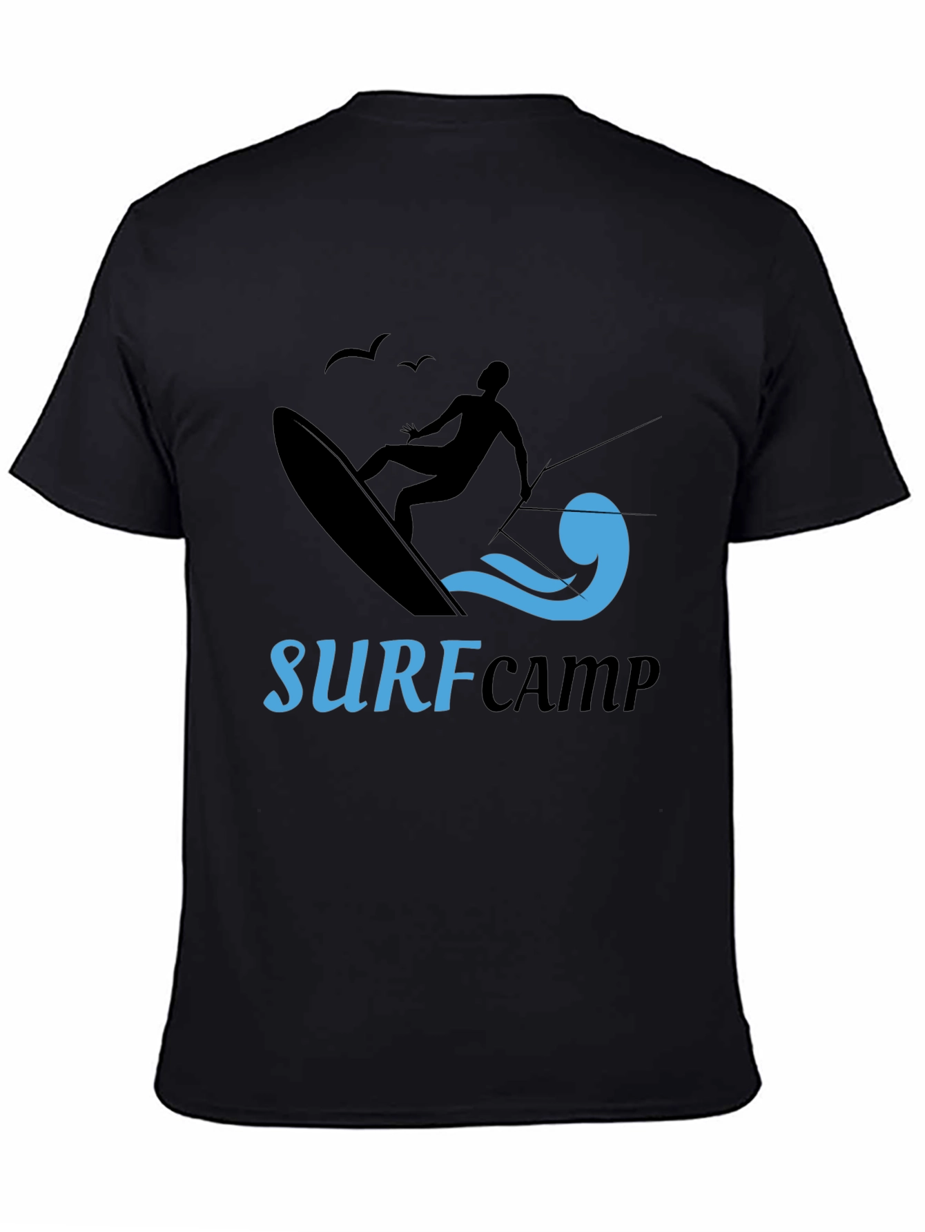 Surf Camp Black Graphic Tee