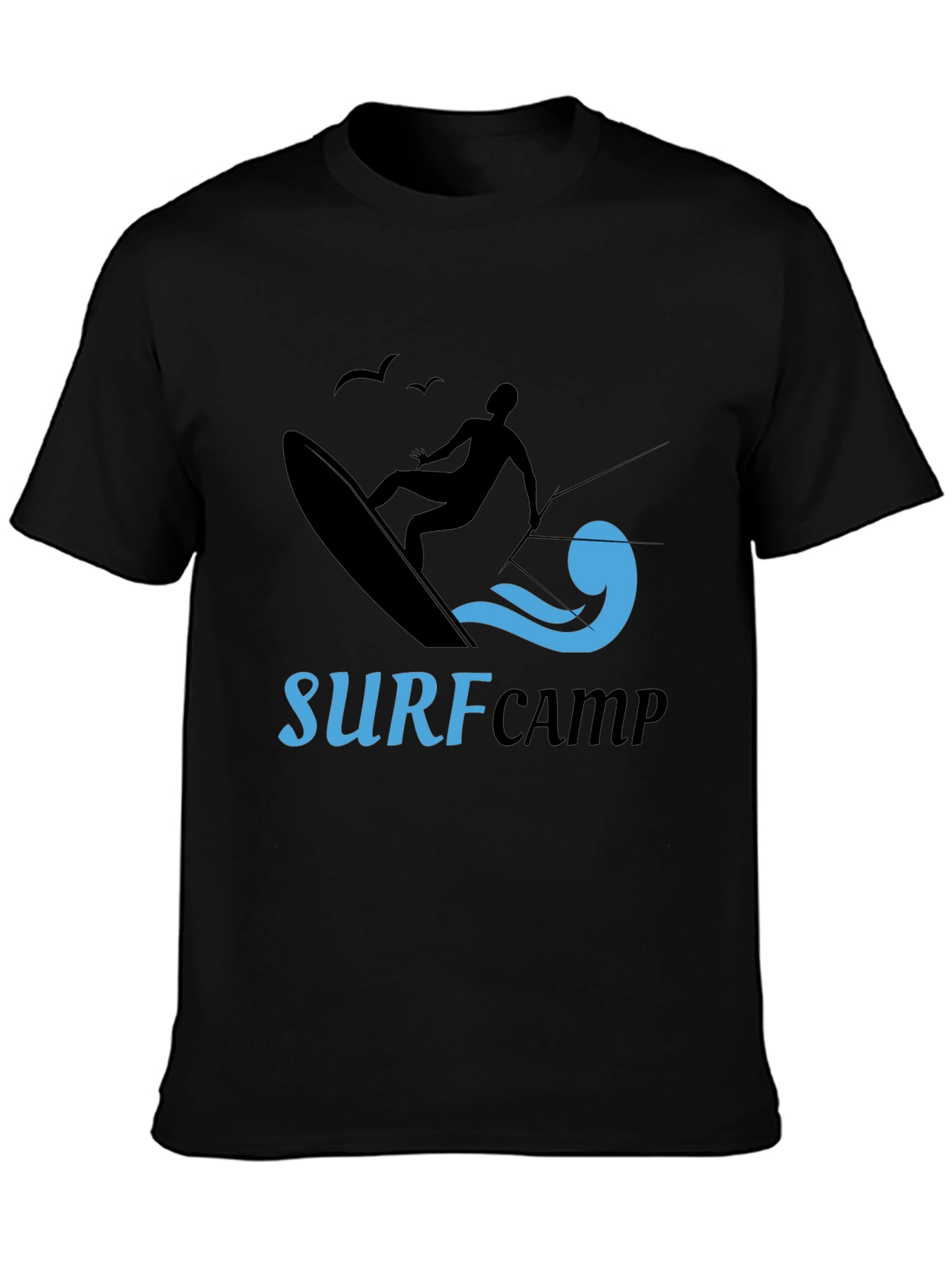 Surf Camp Black Graphic Tee