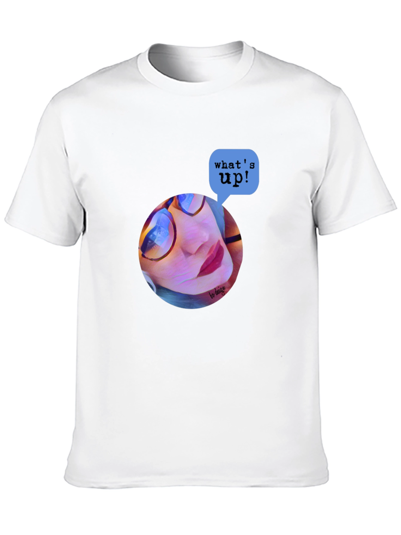 Trendy Graphic Print T-Shirt - Whats Up? Design
