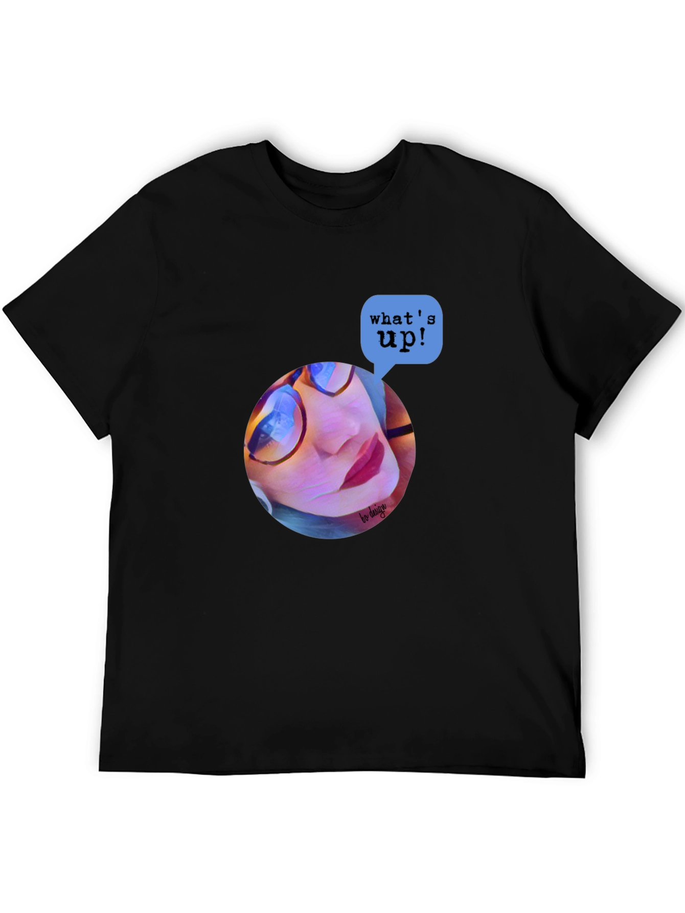 Trendy Graphic Print T-Shirt - Whats Up? Design