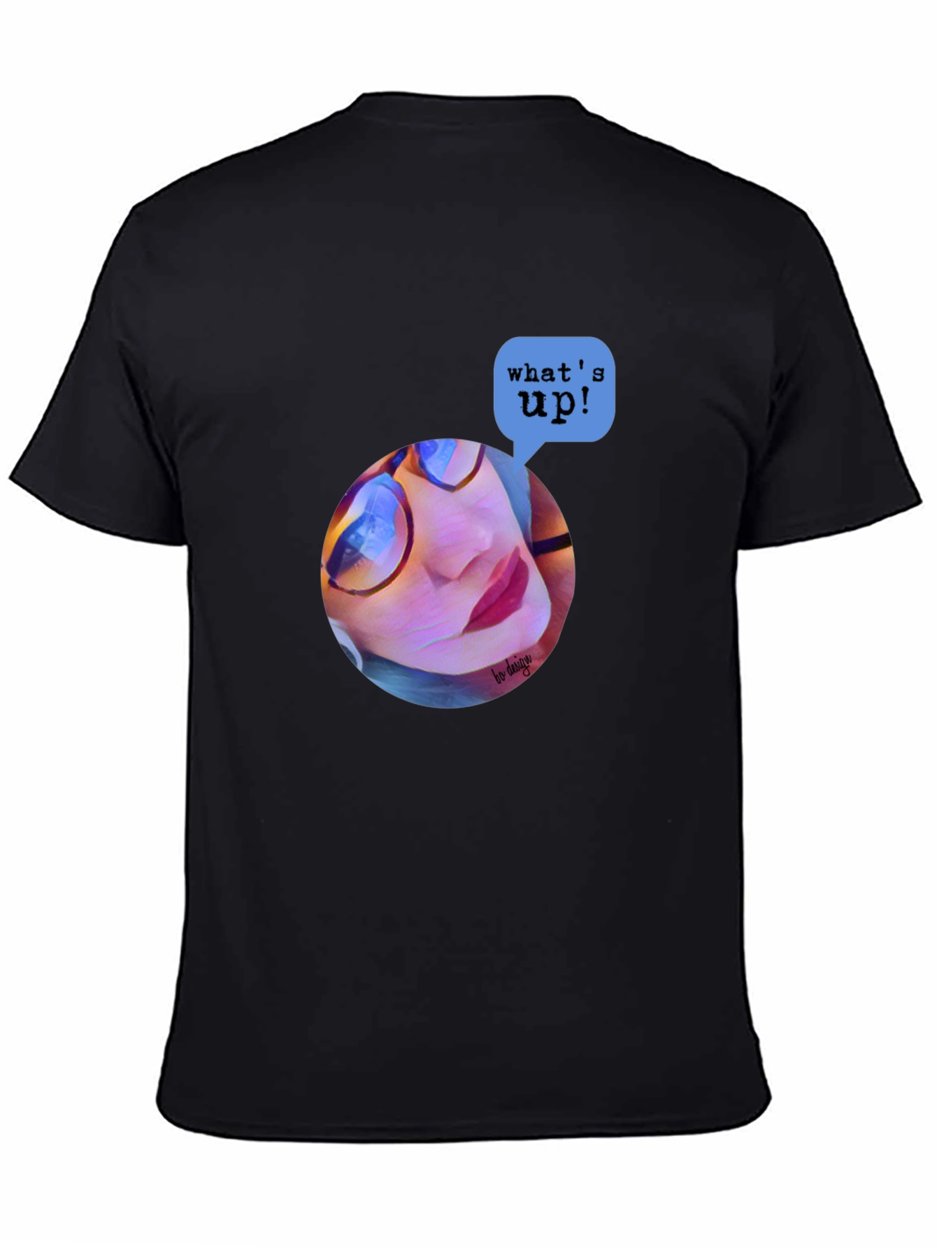 Trendy Graphic Print T-Shirt - Whats Up? Design