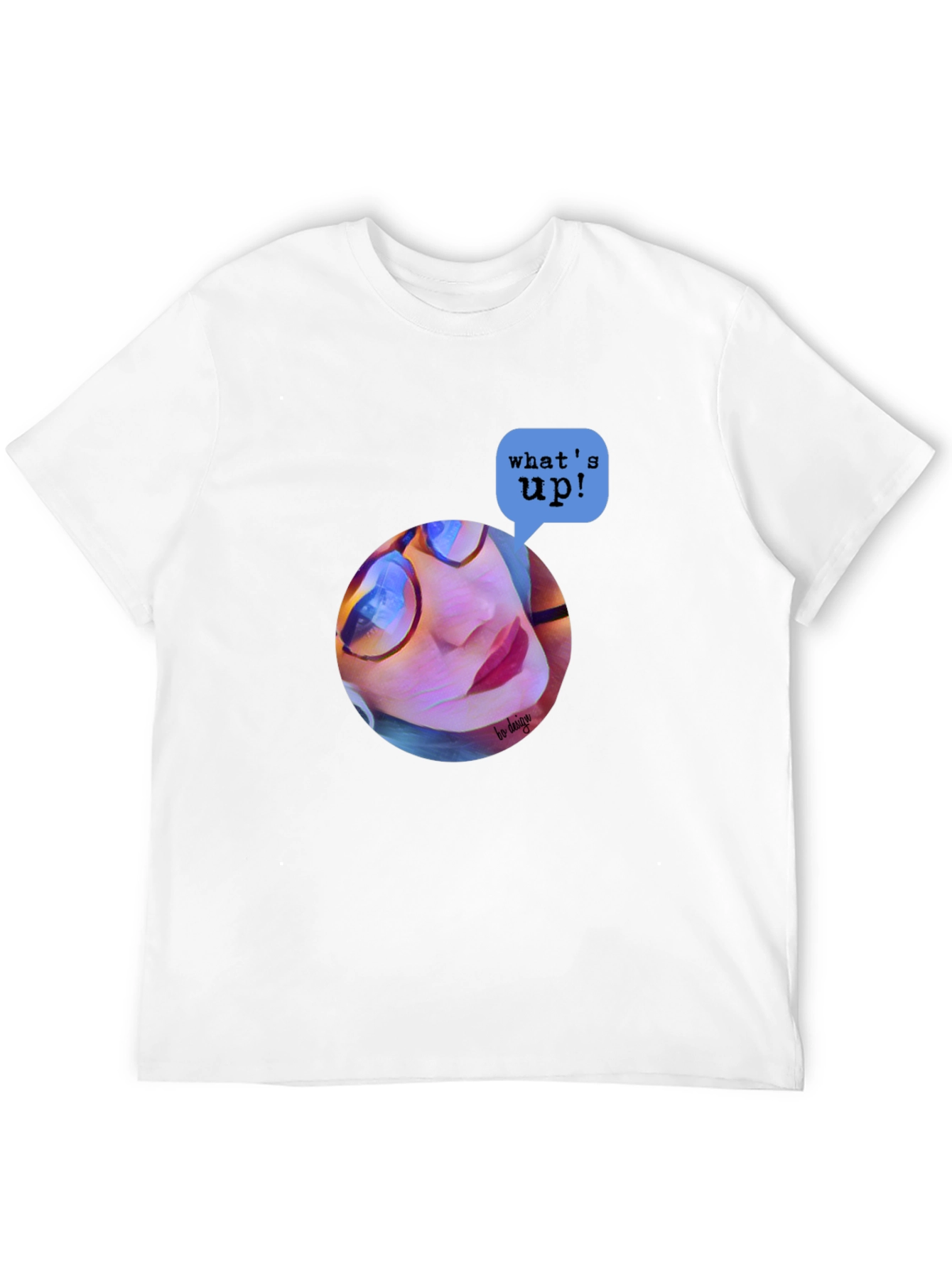 Trendy Graphic Print T-Shirt - Whats Up? Design