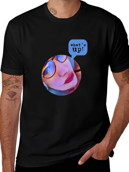 Trendy Graphic Print T-Shirt - Whats Up? Design