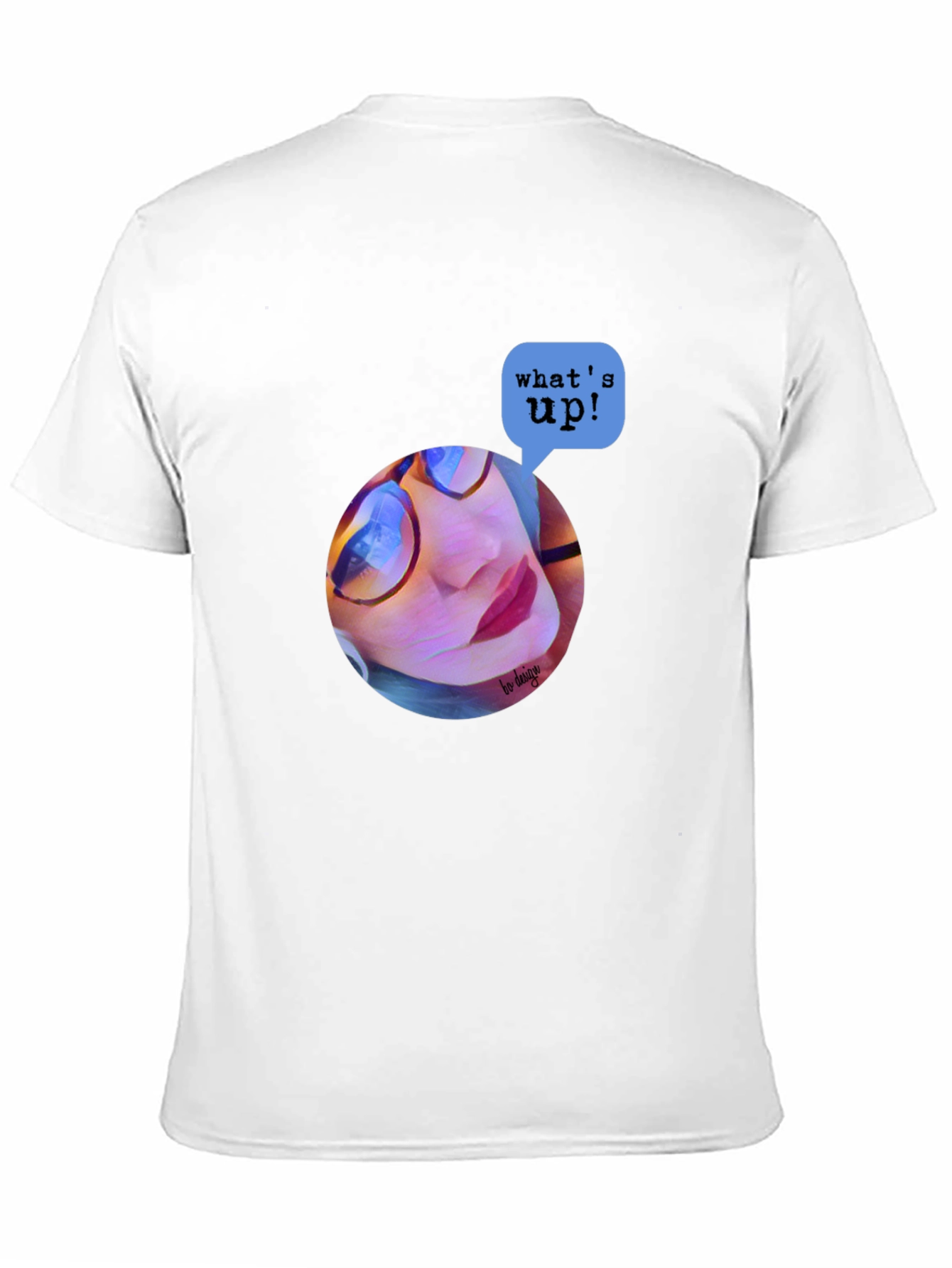 Trendy Graphic Print T-Shirt - Whats Up? Design